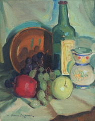 Still Life with Fruit and Bottle