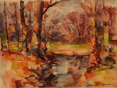Impressionistic creek