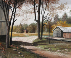 Path Between the Barns