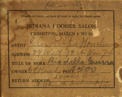 Rio della Guerra Hoosier Salon Tag