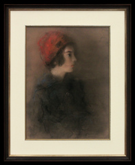 Girl in a Red Hat
